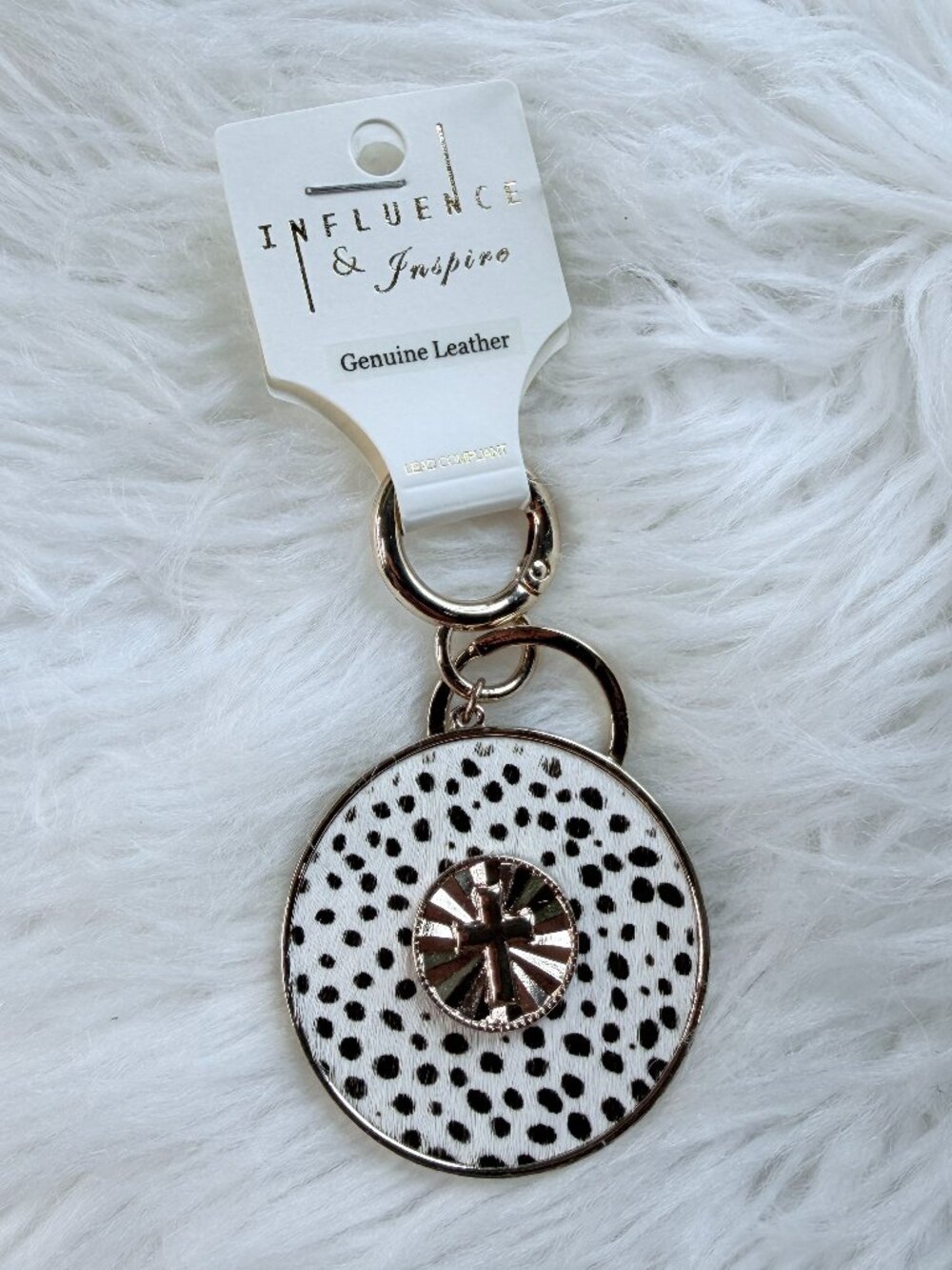 Cross Engraved Keychain — 1.75”